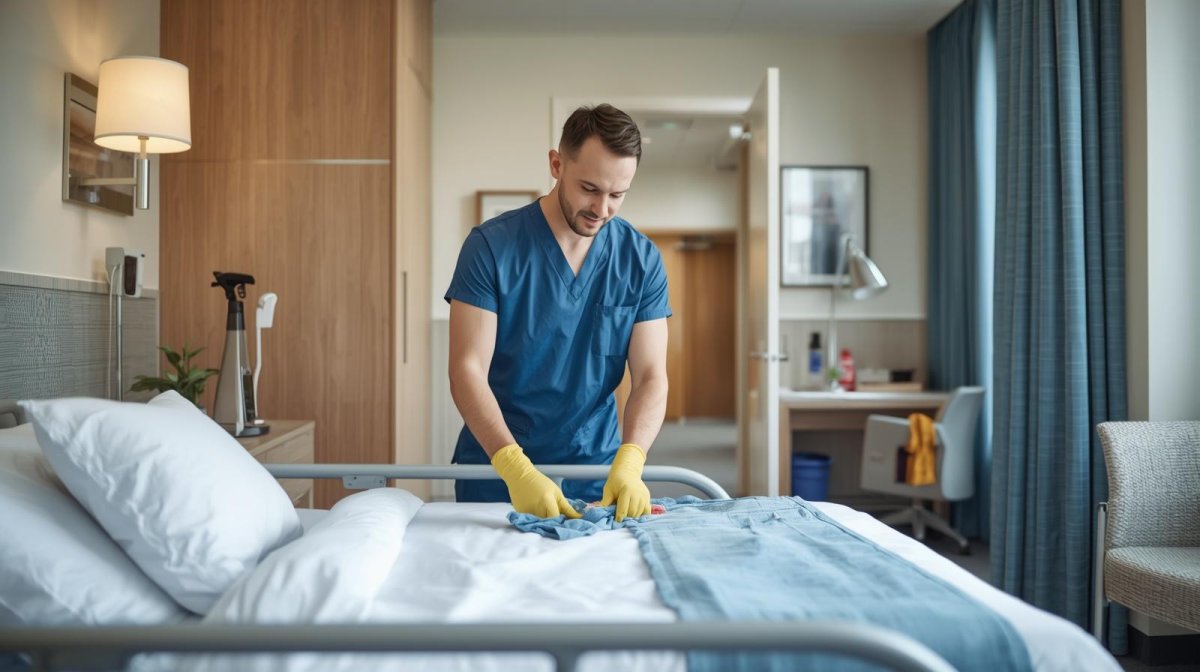 Mannelijke ondersteuningsmedewerker